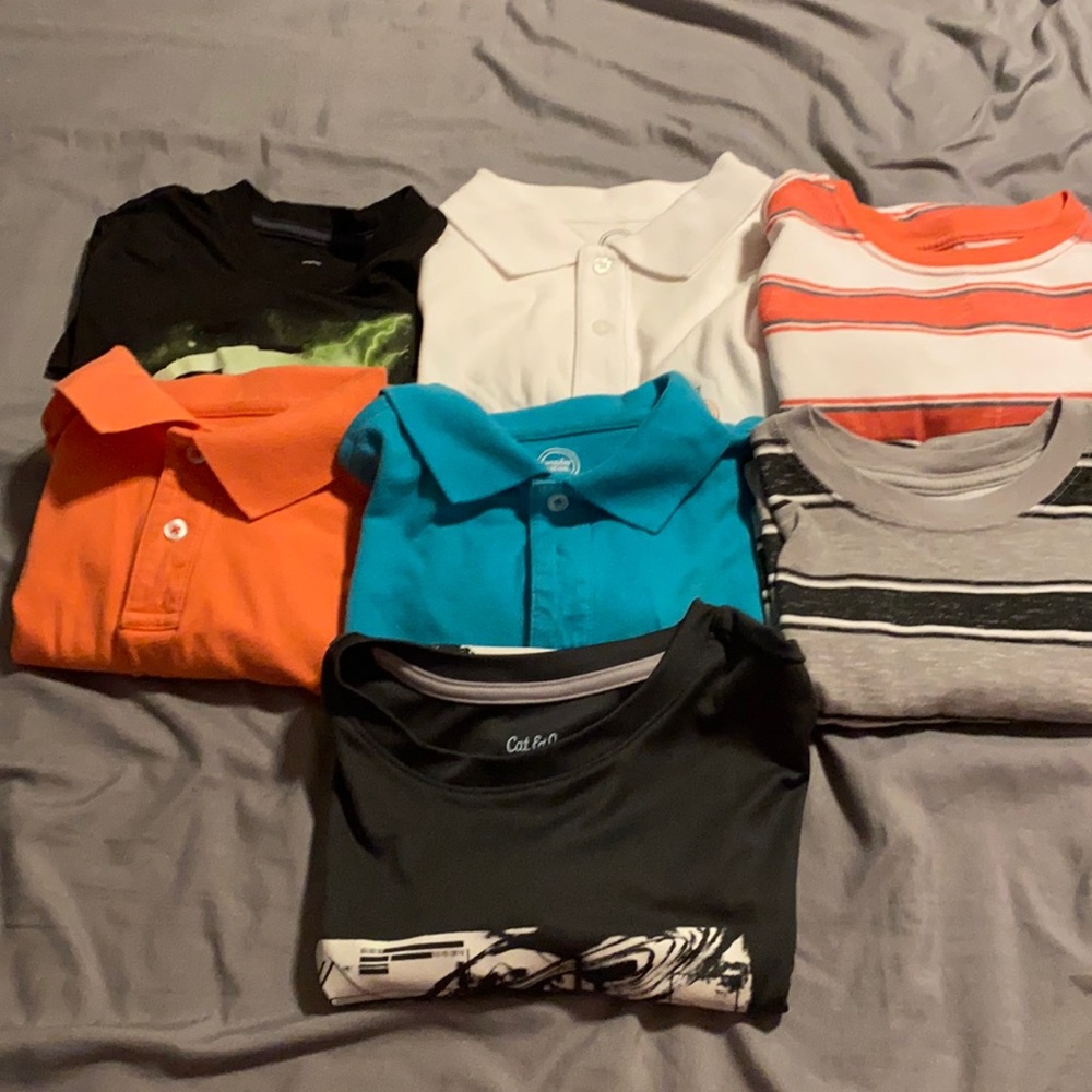 7 boys shirts size 8